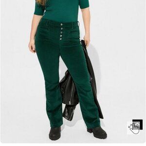 Torrid 20R Green Corduroy Jeans